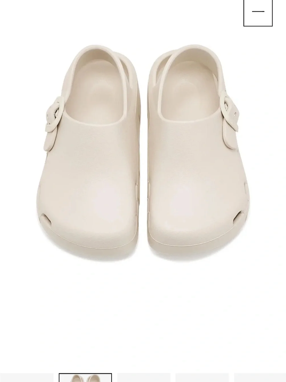 Birkenstock Kids Cream Slip-On Clog with Adjustable Heel Strap